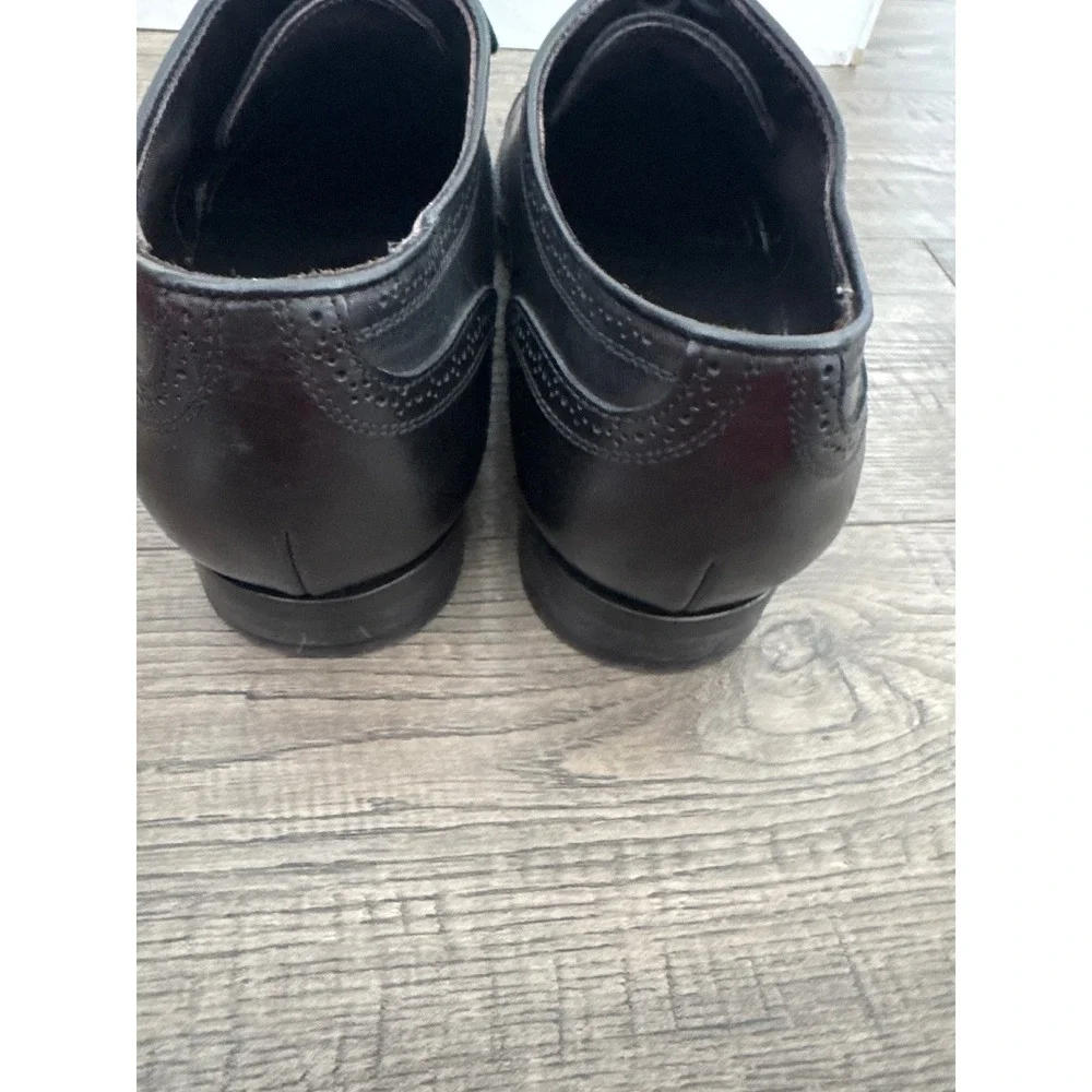 To Boot New York Adam Derrick Black Leather Brogue Cap Toe Oxfords 10.5 2848
